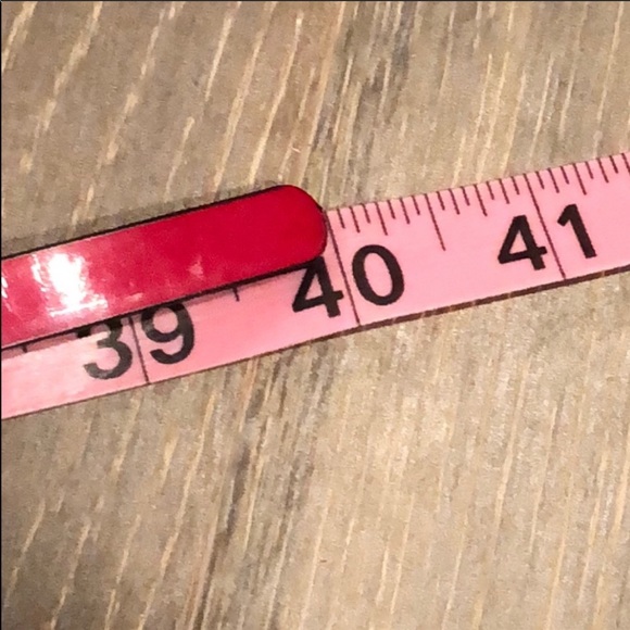 Skinny Red Belt with Silver Buckle - Picture 5 of 6